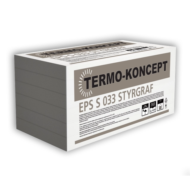 STYROPOL TERMO-KONCEPT EPS S fasadni polistiren 10cm 0,3m3 3m2 λ=0,33 Styrgraf