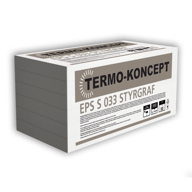 STYROPOL TERMO-KONCEPT EPS S homlokzati polisztirol 10cm 0,3m3 3m2 λ=0,33 Styrgraf