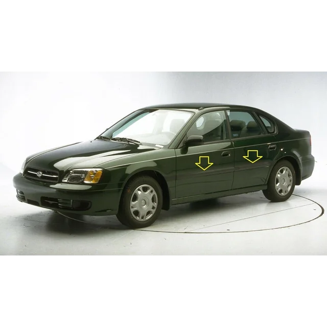 Subaru Legacy 1998-2003 - Hromētas sānu durvju sloksnes, hromēts aizsargs