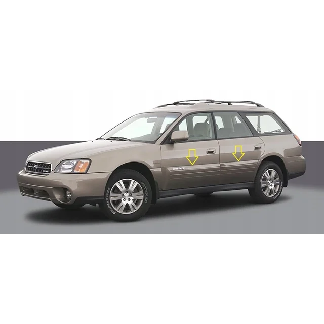 Subaru Outback 2000-2004 - Bandes de protection latérales chromées pour portes