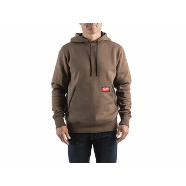 Sudadera con capucha Milwaukee Marrón S