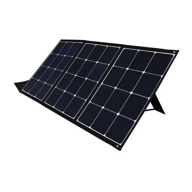 Sulankstomas saulės įkroviklis 120W, 2xUSB, QC3.0, em adaptadores