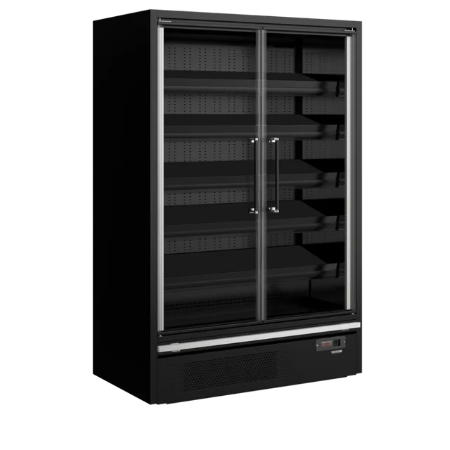 Supermarket refrigerated display rack 1443L Galaxy+ GP14FGD Black