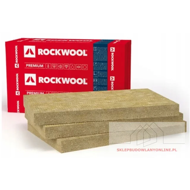 Superrock Premium 100mm akmens vata, lambda 0.034, pakuotė= 4,88 m2 ROCKWOOL