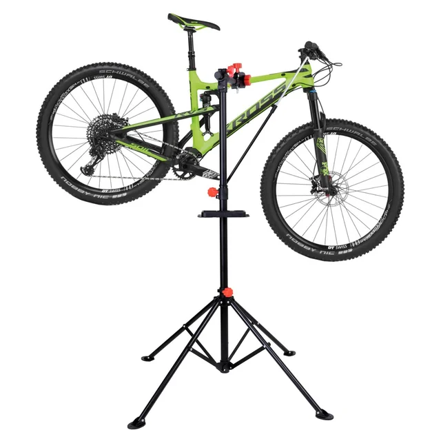 Suport de service pentru biciclete, negru, 188 cm