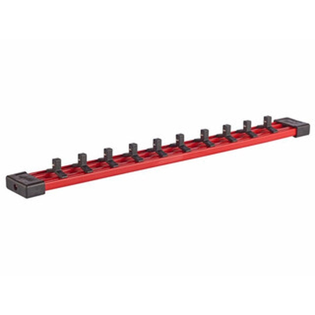 Suporte para chave de caixa Milwaukee 1/4 polegada 350 mm com fixadores de trilho