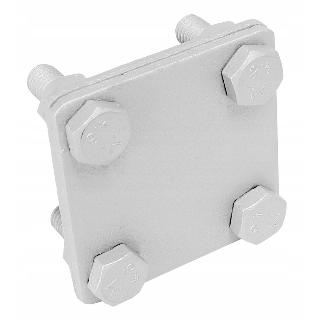 Support de protection contre la foudre - connecteur croisé pour fer à cerceau 7x7 cm