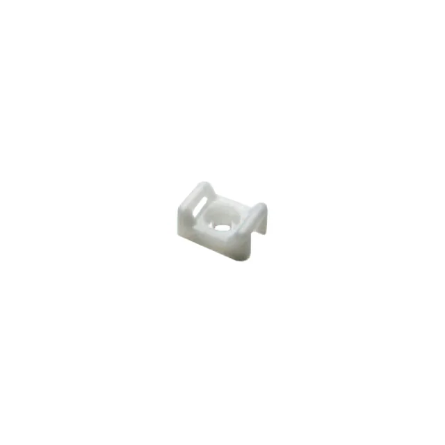 Support en plastique pour maintenir les colliers, BLANC, 23x16x10 mm, 100 pc TAC-2-W