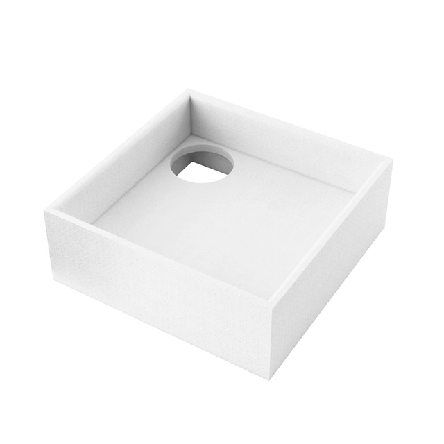 Support en polystyrène pour receveurs de douche en acier 70x70x23 carré