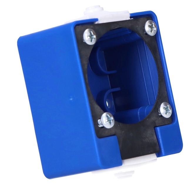 Surface-mounted box for P-Nova 1040-0 and 1050-0 sockets, blue