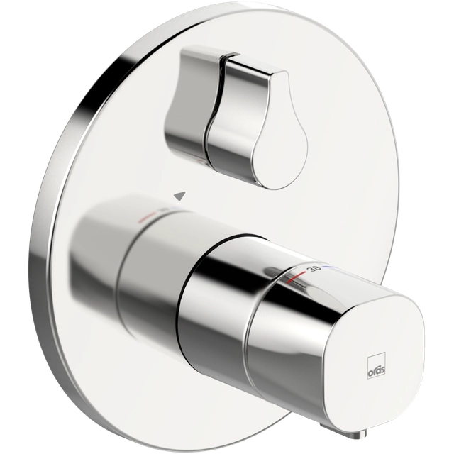 Surface-mounted element of the Oras Bluebox bathtub faucet, chrome 2088