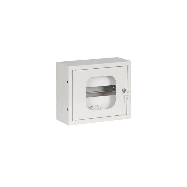 Surface-mounted switchgear NRP-12 with glass and lock.Place for 12 type protection S.IP31