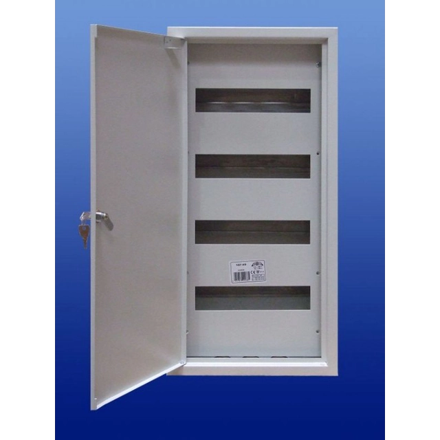 Surface-mounted switchgear NRP-48B with a lock.Place for 48 type protection S.IP31. 310x645x130