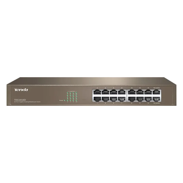 Switch 16 Puertos Gigabit - TENDA TND-TEG1016D