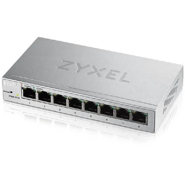 Switch 8 portas 10/100/1000 Mbps Zyxel - GS1200-8-EU0101F