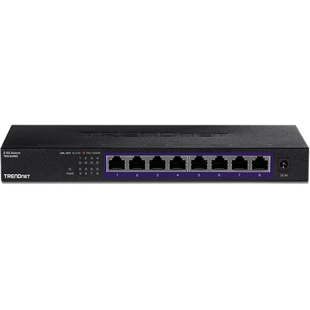 Switch 8 ports 2.5G, Fanless - TRENDnet TEG-S380