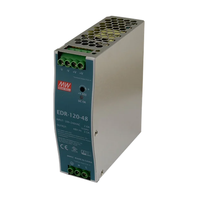 Switching power supply, 48V / 2.5A, DIN rail - MEAN WELL EDR-120-48