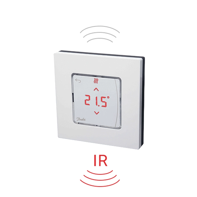 System sterowania ogrzewaniem Danfoss Icon, termostat bezprzewodowy, czujnik temperatury podłogi na podczerwień i wyświetlacz, powierzchnia