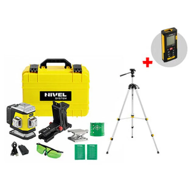 Système Nivel CL3G+SJJM1EX ligne laser Portée : 0 - 30 m | Sans batterie ni chargeur | Dans une valise