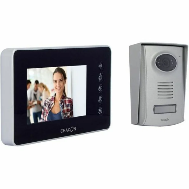 Système vidéo de porte intelligent Chacon 34802 4,3&quot;