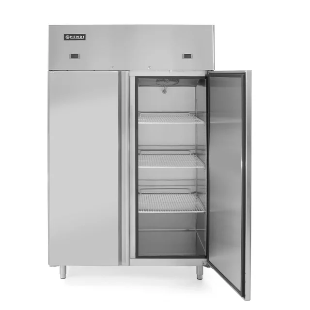 Szafa chłodniczo-mroźnicza lodówko-zamrażarka Profi Line 2-drzwiowa 420 + 420L - Hendi 233146