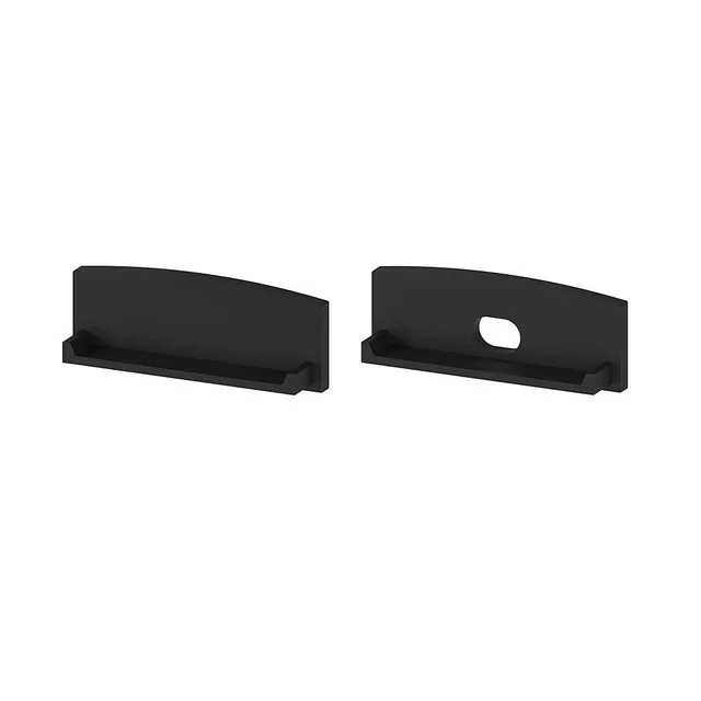 T-LED A pair of P13-1 black profile ends Variant: A pair of P13-1 black profile ends