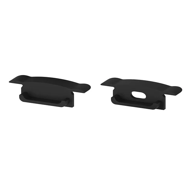 T-LED A pair of P14-1 black profile ends Variant: A pair of P14-1 black profile ends