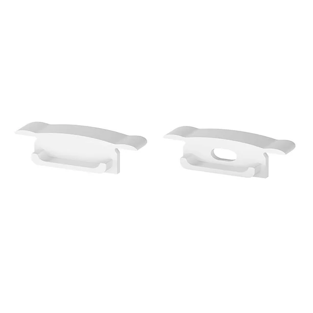 T-LED A pair of P14-1 white profile ends Variant: A pair of P14-1 white profile ends