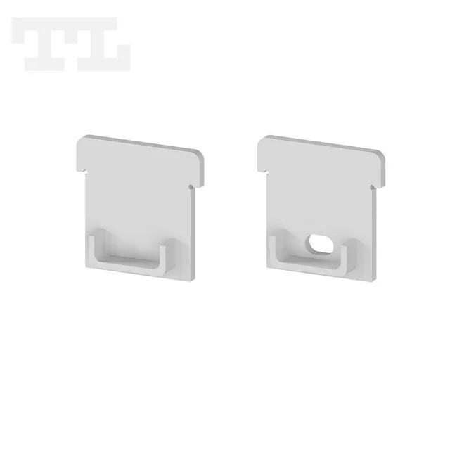 T-LED A pair of P24-1 gray profile ends Variant: A pair of P24-1 gray profile ends