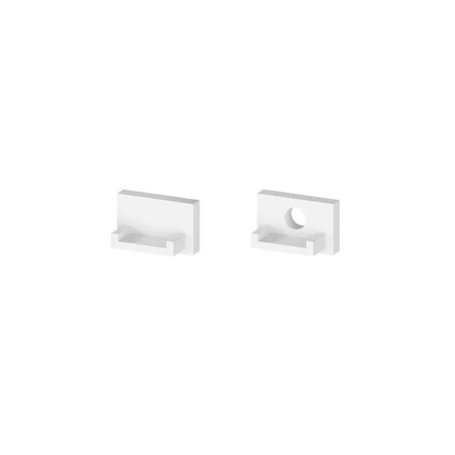 T-LED A pair of P4-2 white profile ends Variant: A pair of P4-2 white profile ends