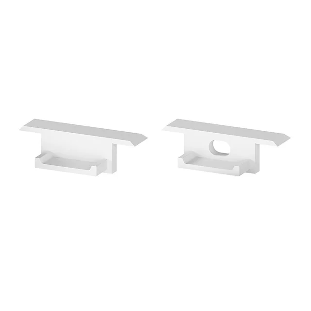 T-LED A pair of P6-2 white profile ends Variant: A pair of P6-2 white profile ends