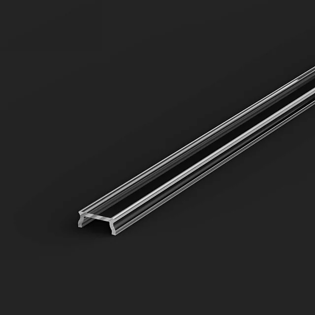 T-LED difuzor C10 za ALU profile Varianta: Pritrdilni prozorni 2m