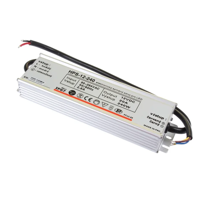 T-LED Fuente LED 12V 240W HPS-12-240 Garantía 5 años Variante: Fuente LED 12V 240W HPS-12-240 Garantía 5 años