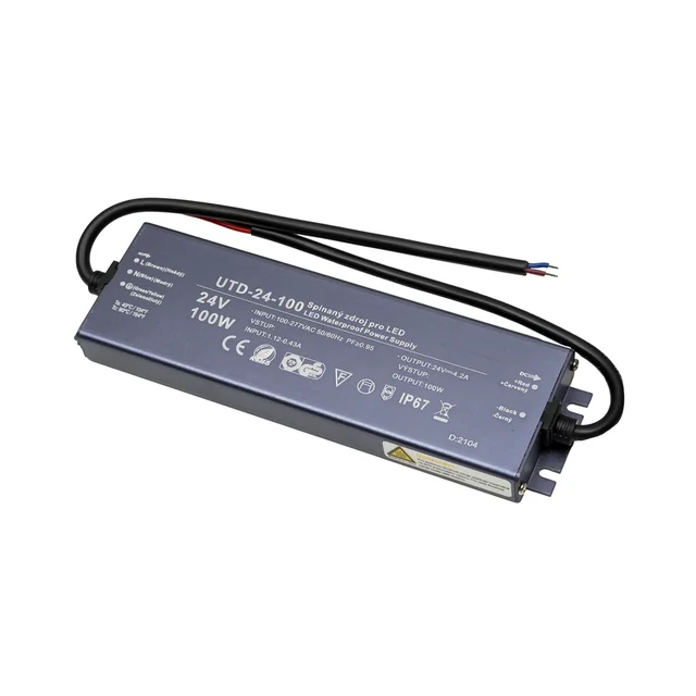 T-LED Fuente LED 24V 100W UTD-24-100 Garantía 5 años Variante: Fuente LED 24V 100W UTD-24-100 Garantía 5 años