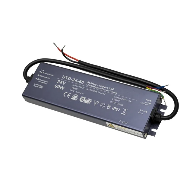 T-LED Fuente LED 24V 60W UTD-24-60 Garantía 5 años Variante: Fuente LED 24V 60W UTD-24-60 Garantía 5 años