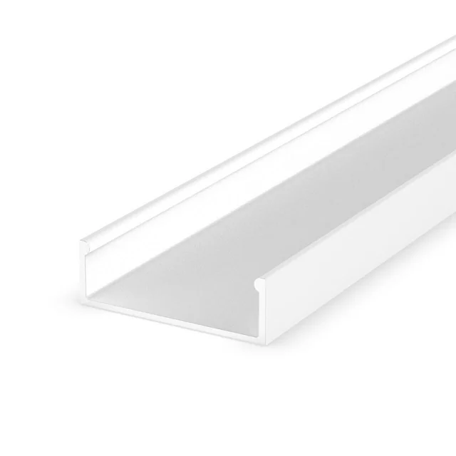 T-LED LED profiel P13-1 wit breed inbouw Variant: Profiel zonder afdekking 2m