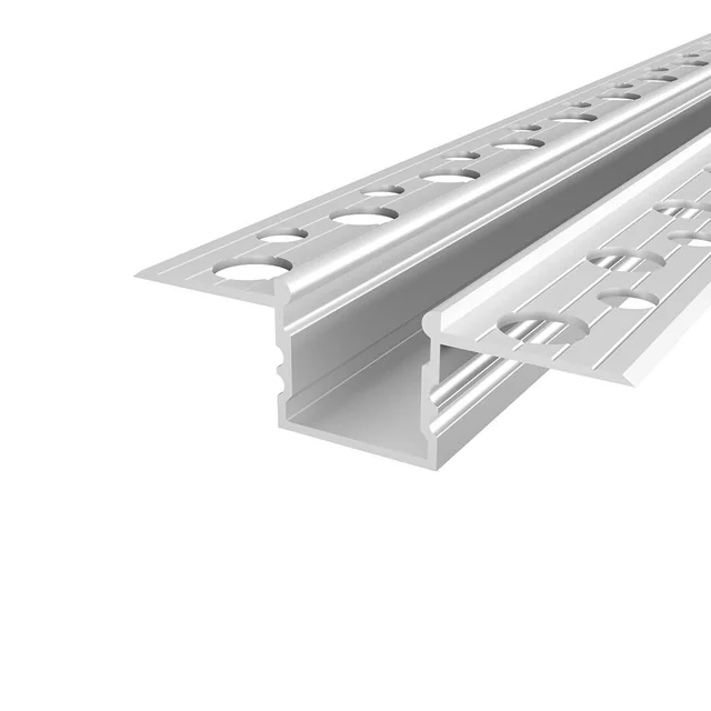 T-LED LED-profil GK18-3 silver till SDK Variant: Profil utan lock 1m