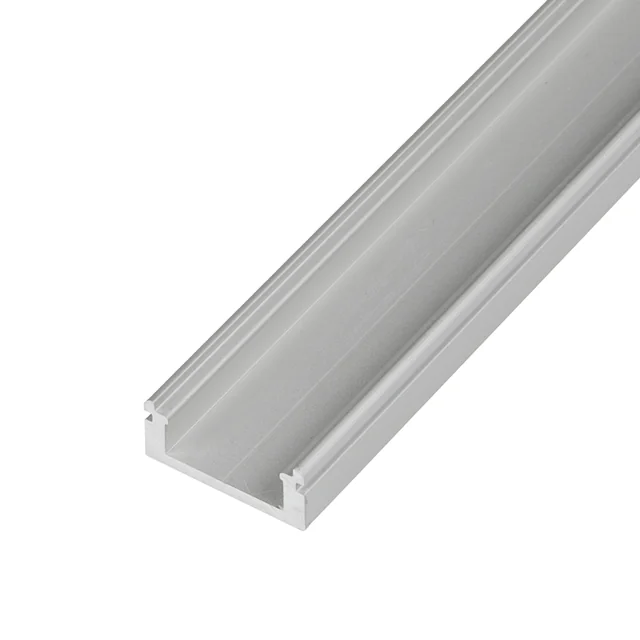 T-LED LED-Profil N8 - Wand silber Variante wählbar: Profil ohne Abdeckung 1m