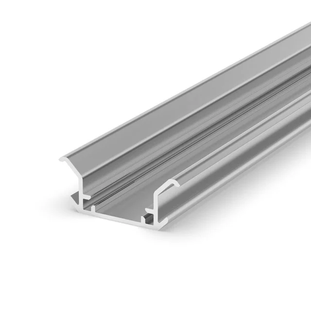 T-LED LED profile P11-3 walkable corner silver Variant: Profile without cover 2m