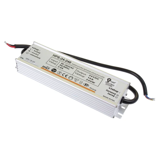 T-LED LED source 24V 240W HPS-24-240 Warranty 5 years Variant: LED source 24V 240W HPS-24-240 Warranty 5 years