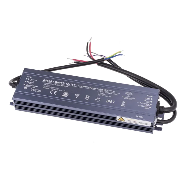 T-LED pritemdomas įtampos šaltinis DIM67 12V 150W Variantas: pritemdomas įtampos šaltinis DIM67 12V 150W