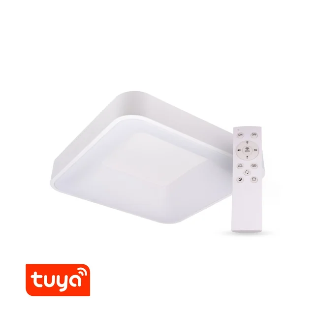 T-LED SMART Tuya LED-lamppu ZULU 48W CCT kulmikas valkoinen Variantti: SMART Tuya LED-lamppu ZULU 48W CCT kulmikas valkoinen