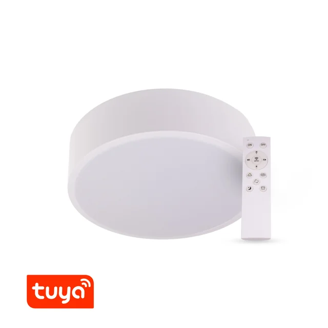 T-LED SMART Tuya LED lempa RENDO 36W CCT apvali balta Variantas: SMART Tuya LED lempa RENDO 36W CCT apvali balta, Light_Color: CCT