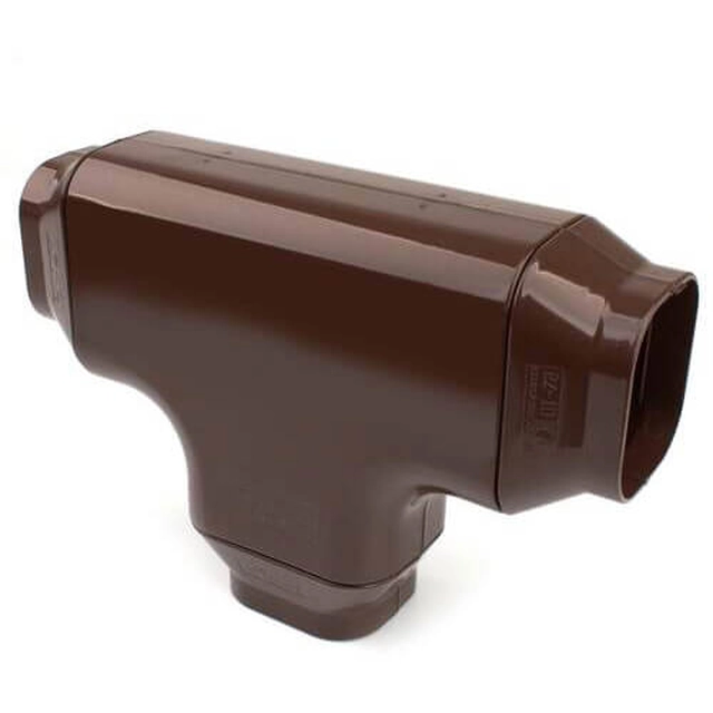 T-stuk voor conditionerleidingkanaal Tecnosystemi, Brown-Line DT72-EXC bruin