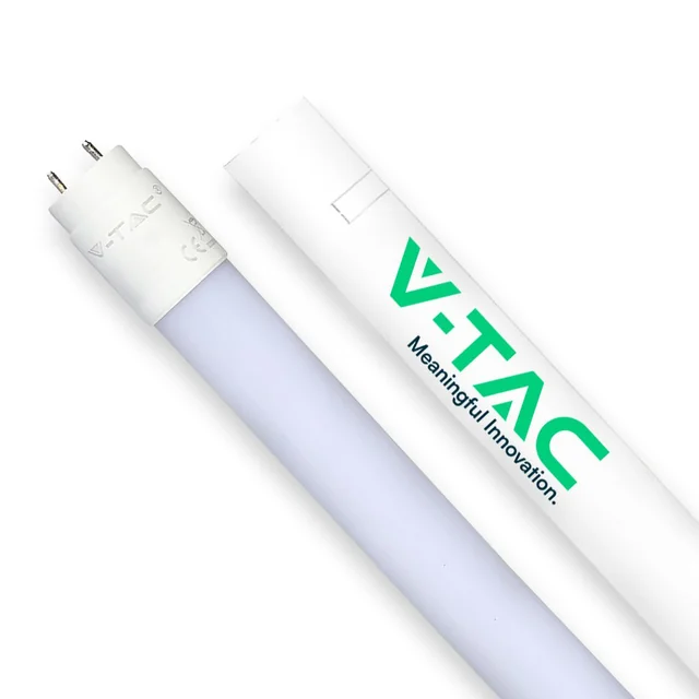 T8 White LED Tubes - Glass - IP20 - White - 9W - 850 Lumens - 4000K - 60CM