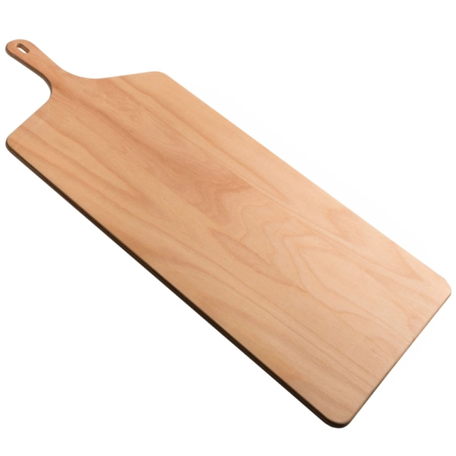 Tabla de madera rectangular para servir bocadillos de pizza 60x40 cm - Hendi 616994