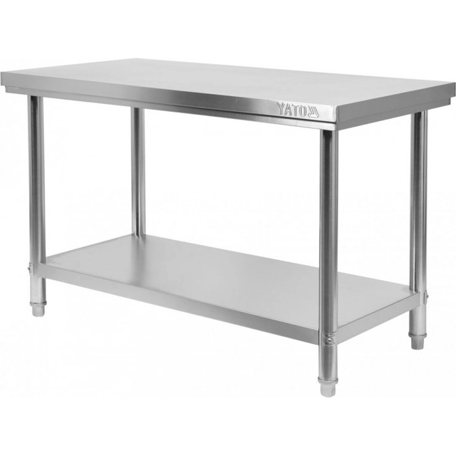 TABLE CENTRALE PLIABLE AVEC ÉTAGÈRE 1500×700×H850mm YATO YG-09013 YG-09013