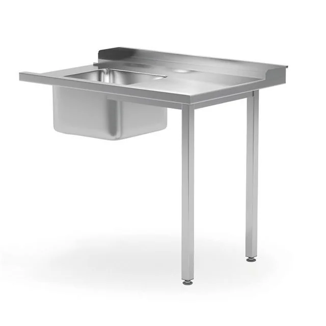 Table de chargement pour lave-vaisselle avec évier, gauche, 1200x700x(H)850mm Hendi 231777