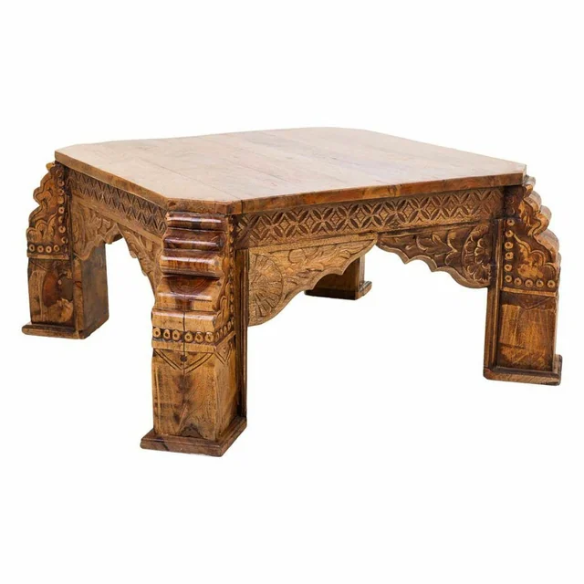 Table de salon Alexandra House Bois de manguier 102 x 48 x 102 cm