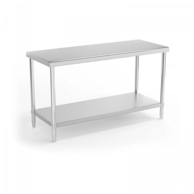 Table de travail - 150 x 60 cm - 230 kg - inox ROYAL CATERING 10011354 RCAT-150/60-NW